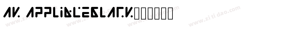 AK AppliqueBlack字体转换
